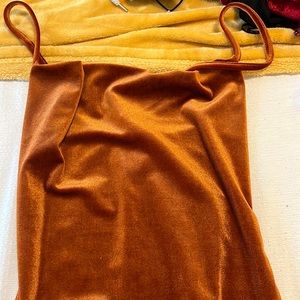 SUEDE/VELVET BODY CON DRESS